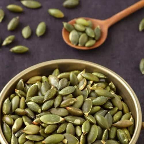 Pumpkin Seeds ~29–30g protien - 100gm (soak and eat)