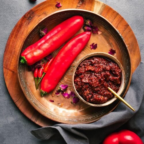 Red chilli with filled masala pickle - 300gm