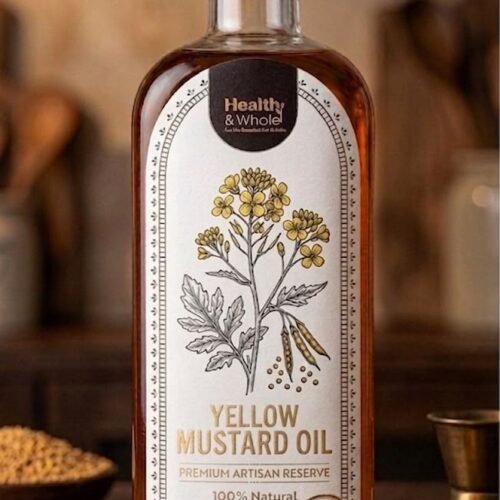 Yellow Mustard Oil- 1liter - Rich in natural omega fatty acids, HEART FRIENDLY